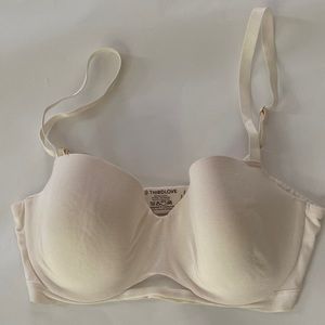 Third Love t-Shirt 24/7 bra 34D ivory underwire